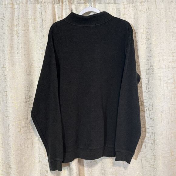 Woolrich Woolen Mills Brown Long Sleeve Cotton Quarter Zip Pullover Men's Large - Picture 2 of 4